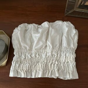 Abercrombie & Fitch White Tube Top